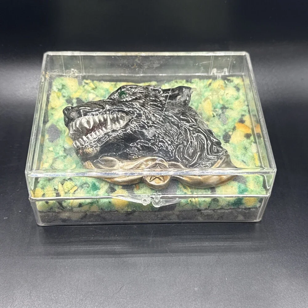 Vintage 1996 Enamel Werewolf Belt Buckle by Great American Products Heavy Design